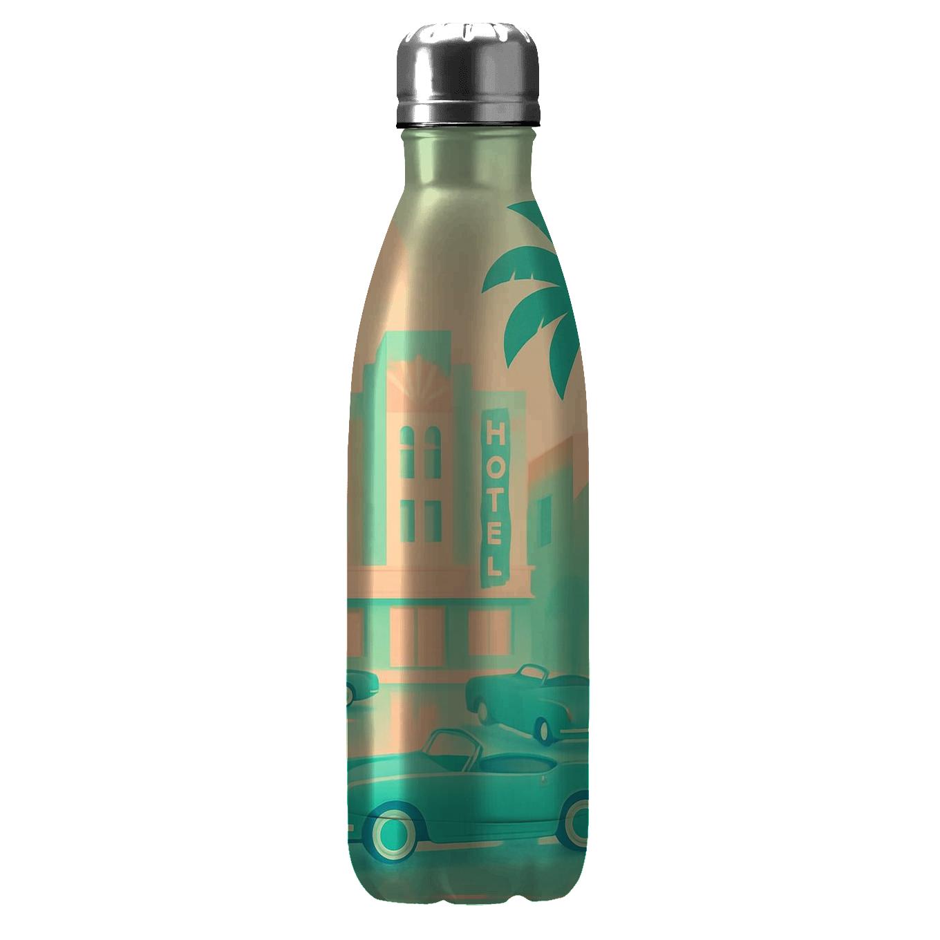 Pastel Miami Boulevard water bottles for gifts