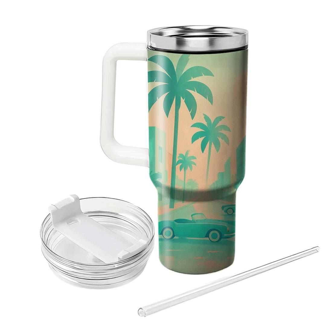 Pastel Miami Boulevard unique tumblers