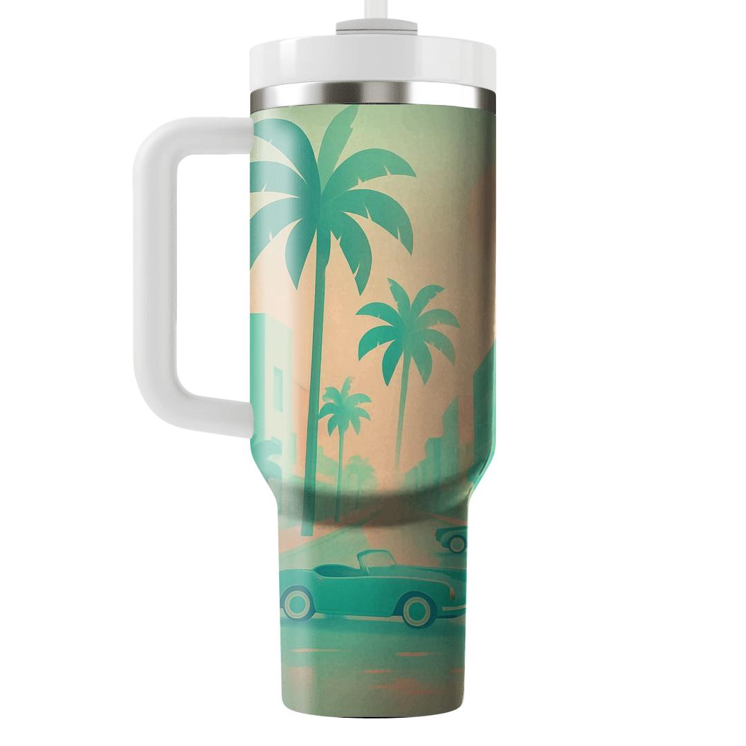 Pastel Miami Boulevard unique tumblers
