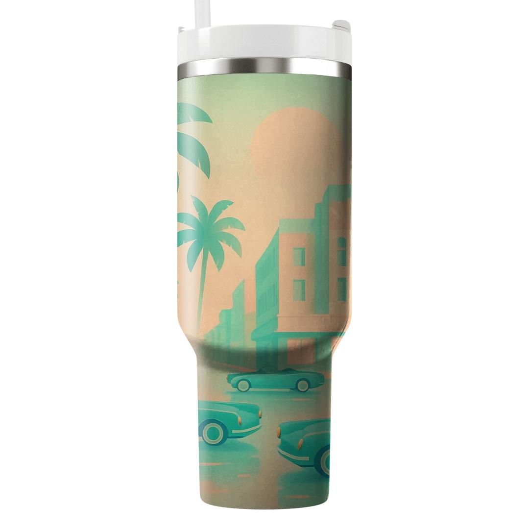 Pastel Miami Boulevard unique tumblers