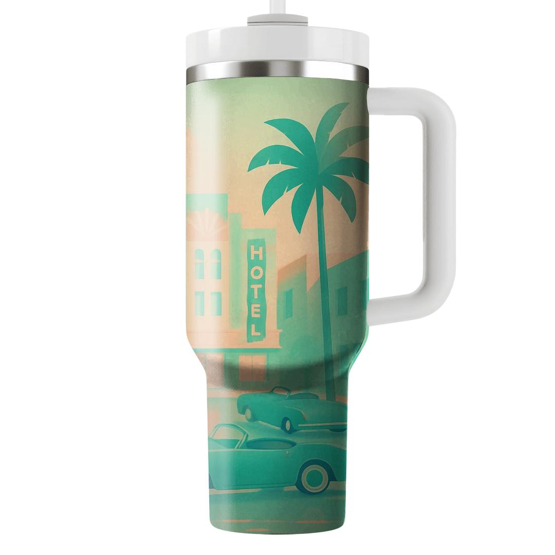 Pastel Miami Boulevard unique tumblers