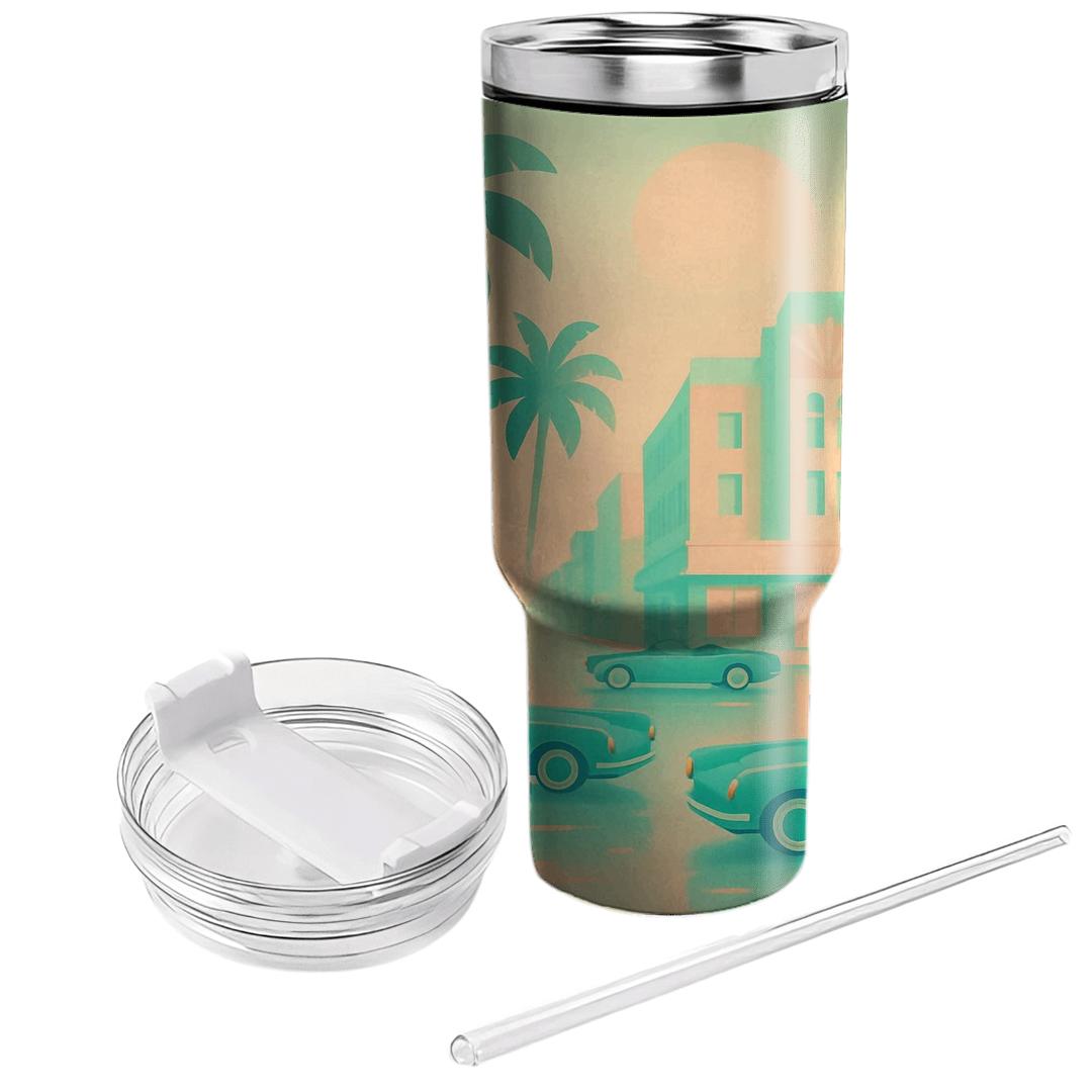Pastel Miami Boulevard unique tumblers