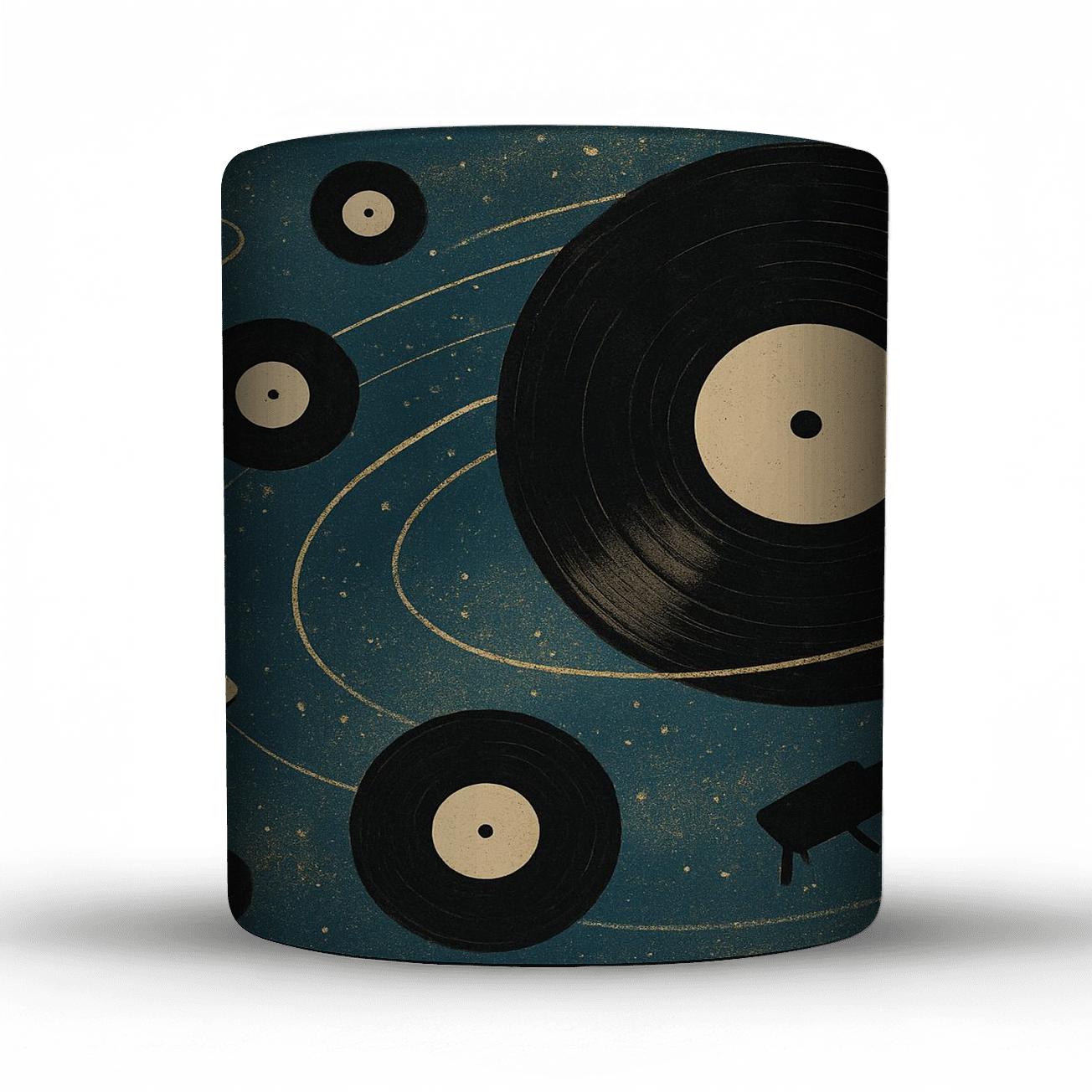 Vinyl Nebula Collage insulated thermal mugs