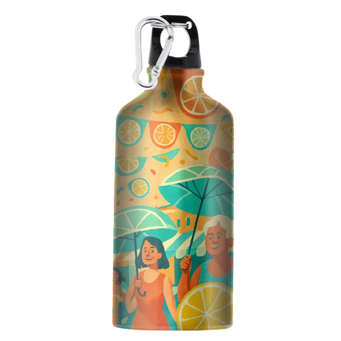 Sunlit Citrus Carnival insulated sports bottles