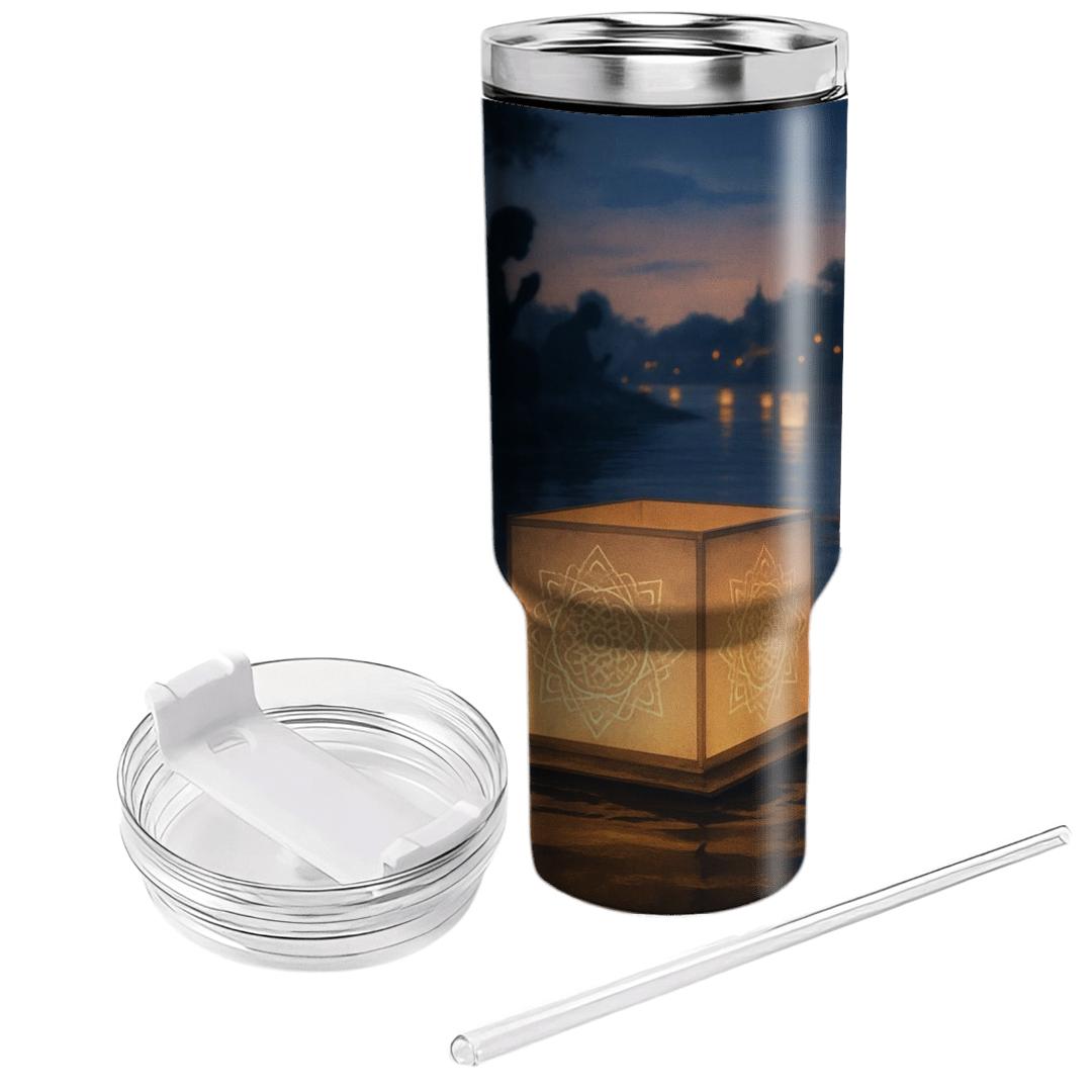 Lanterns Of Quiet Faith tumblers with lids