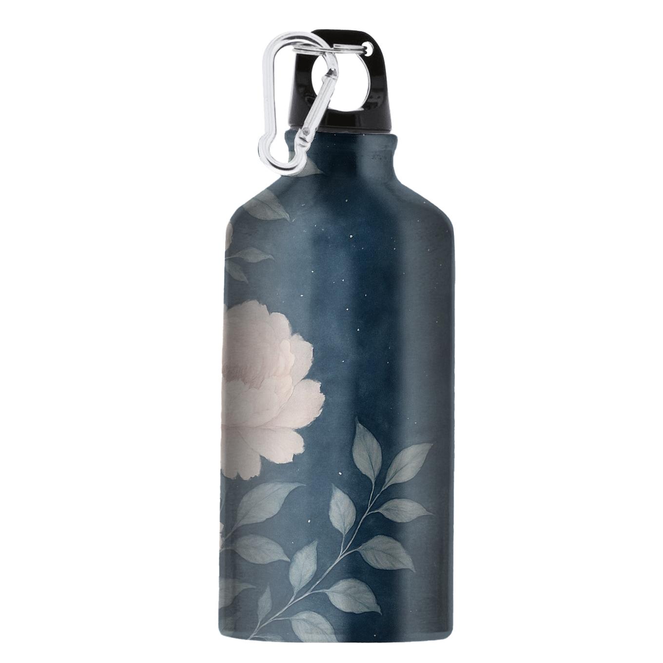 Moonlit Peony Cascade custom sports bottles