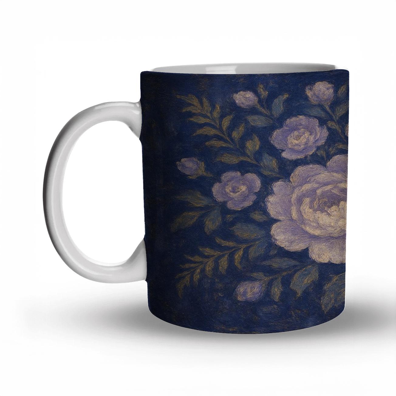 Twilight Peony Tapestry novelty coffee mugs