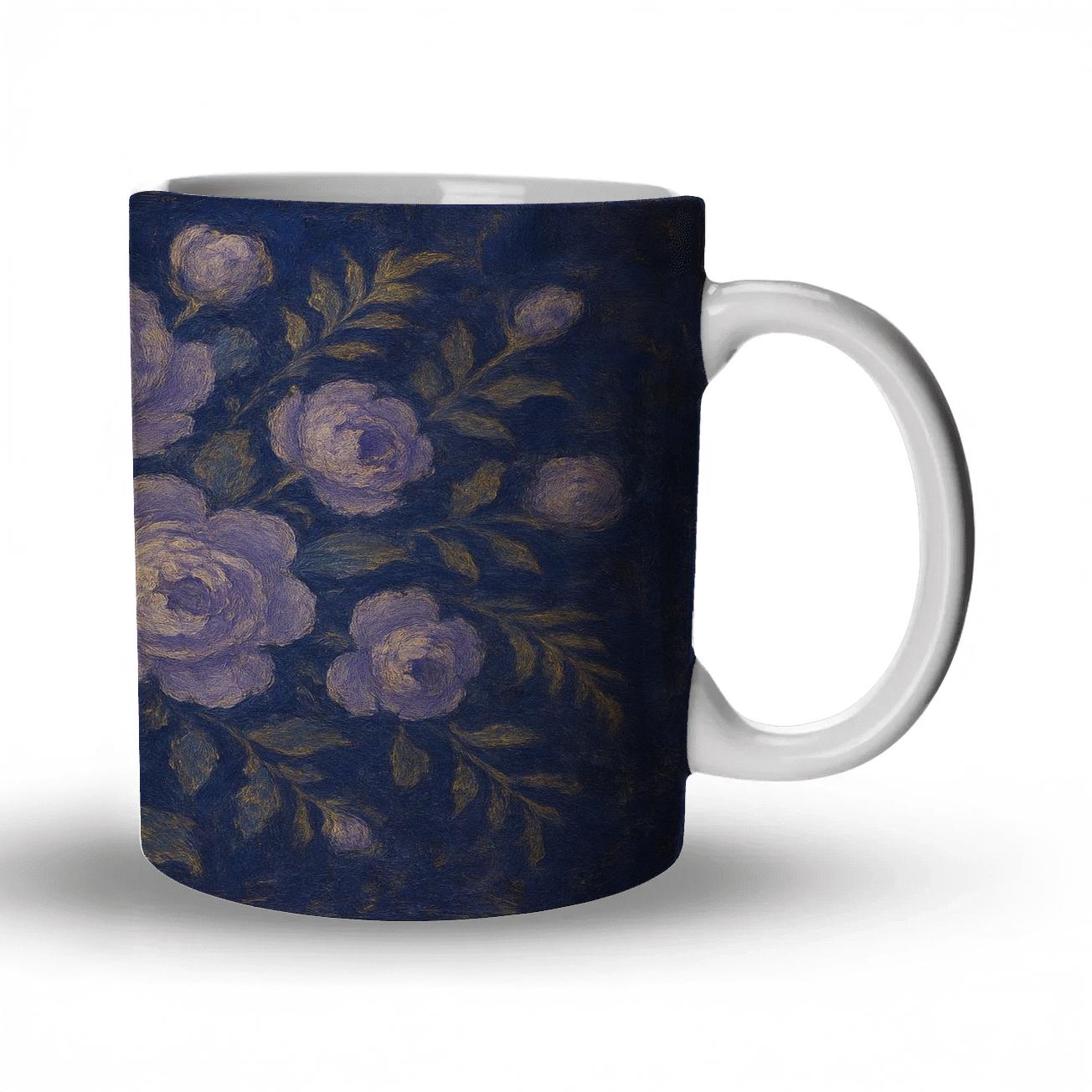 Twilight Peony Tapestry novelty coffee mugs