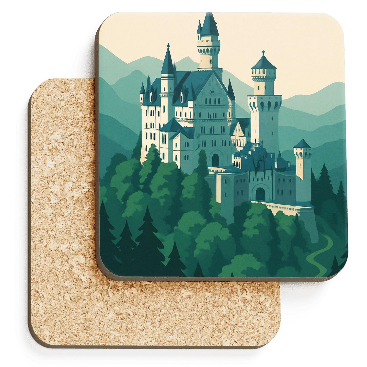Neuschwanstein Castle Schwangau stone coaster collections