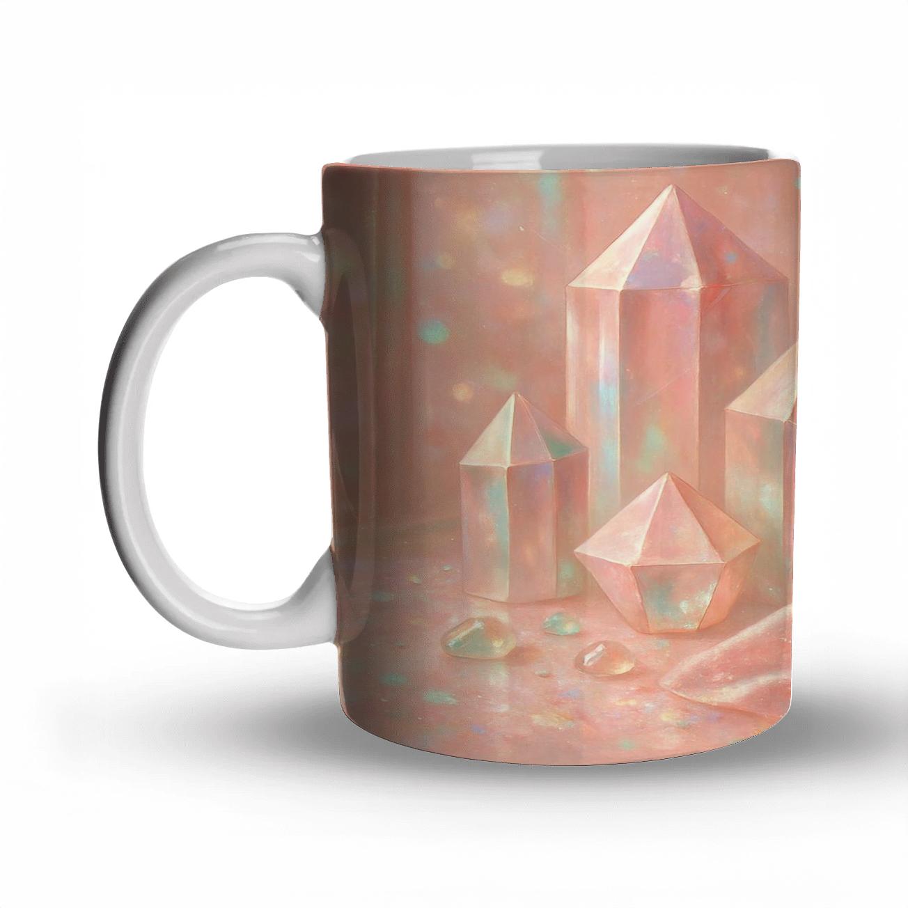 Rose Gold Prism Mirage personalized mugs
