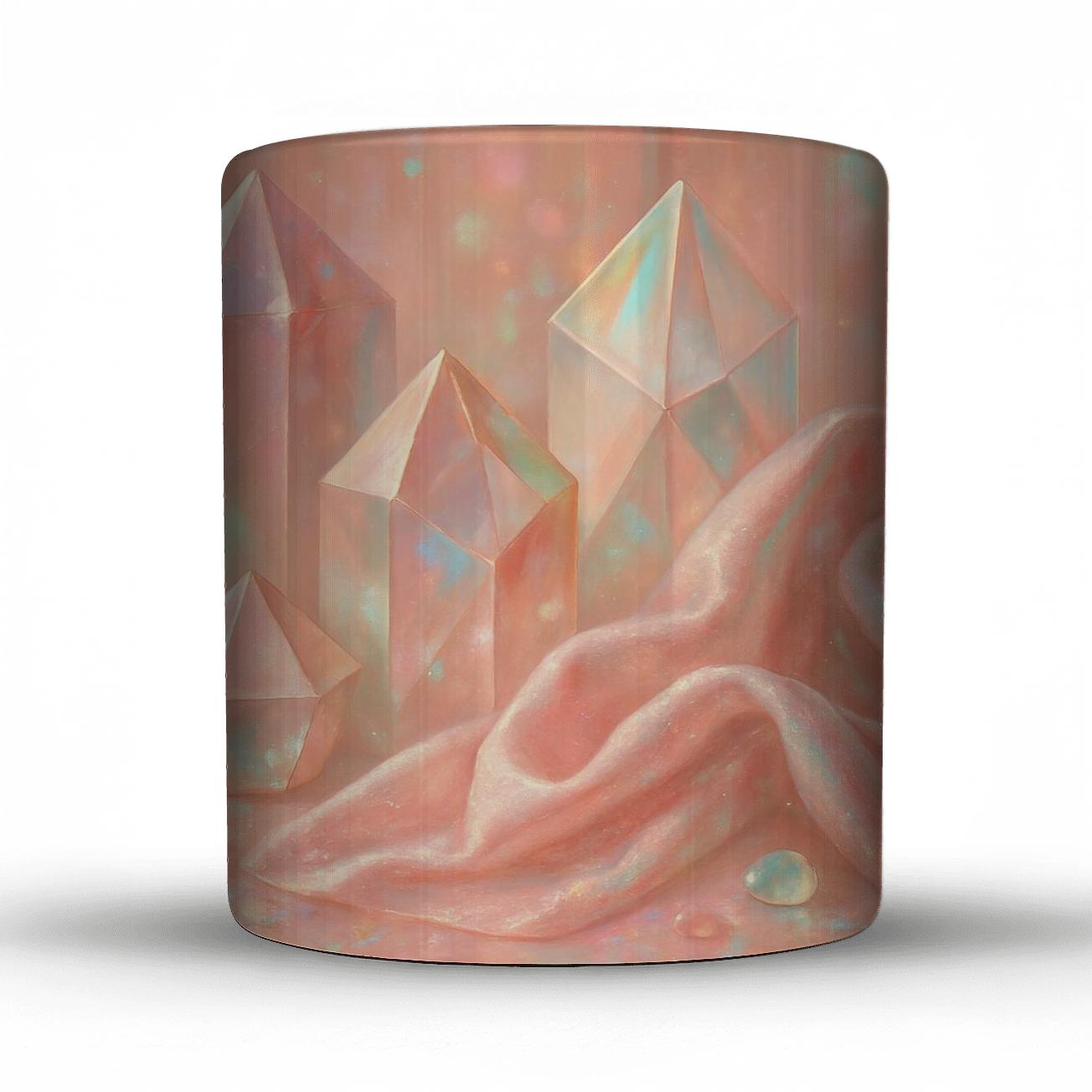 Rose Gold Prism Mirage personalized mugs