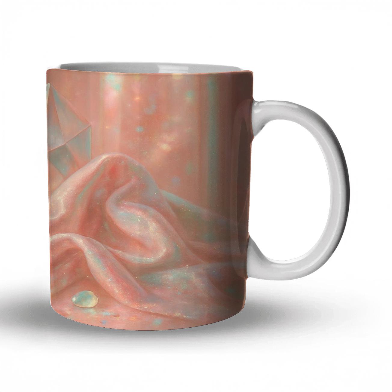 Rose Gold Prism Mirage personalized mugs
