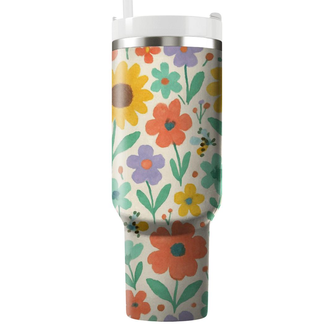 Sunlit Meadow Mosaic tumblers for gifts