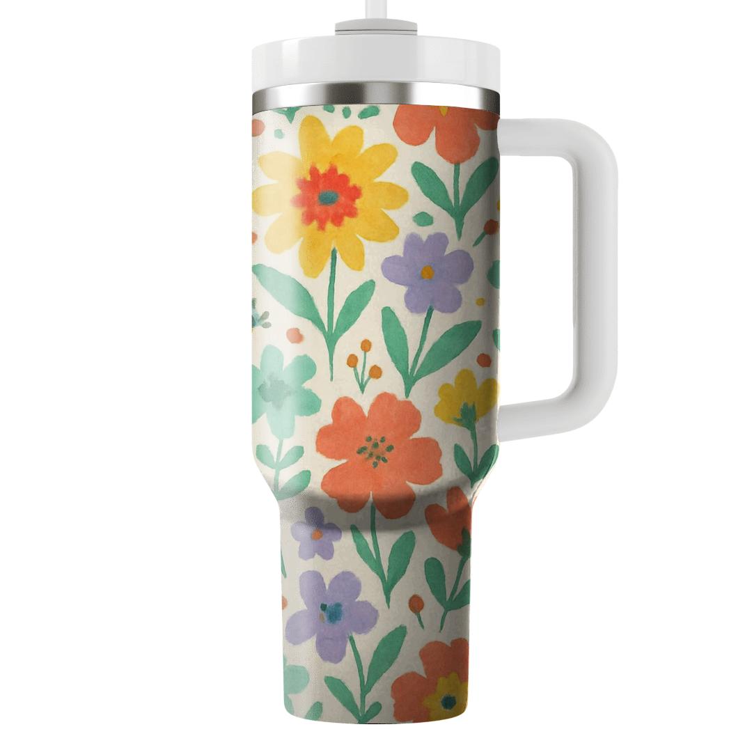 Sunlit Meadow Mosaic tumblers for gifts