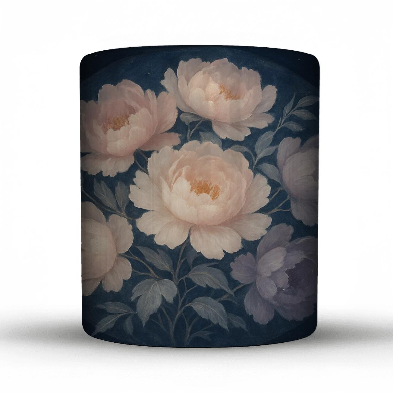 Celestial Peony Harmony insulated thermal mugs