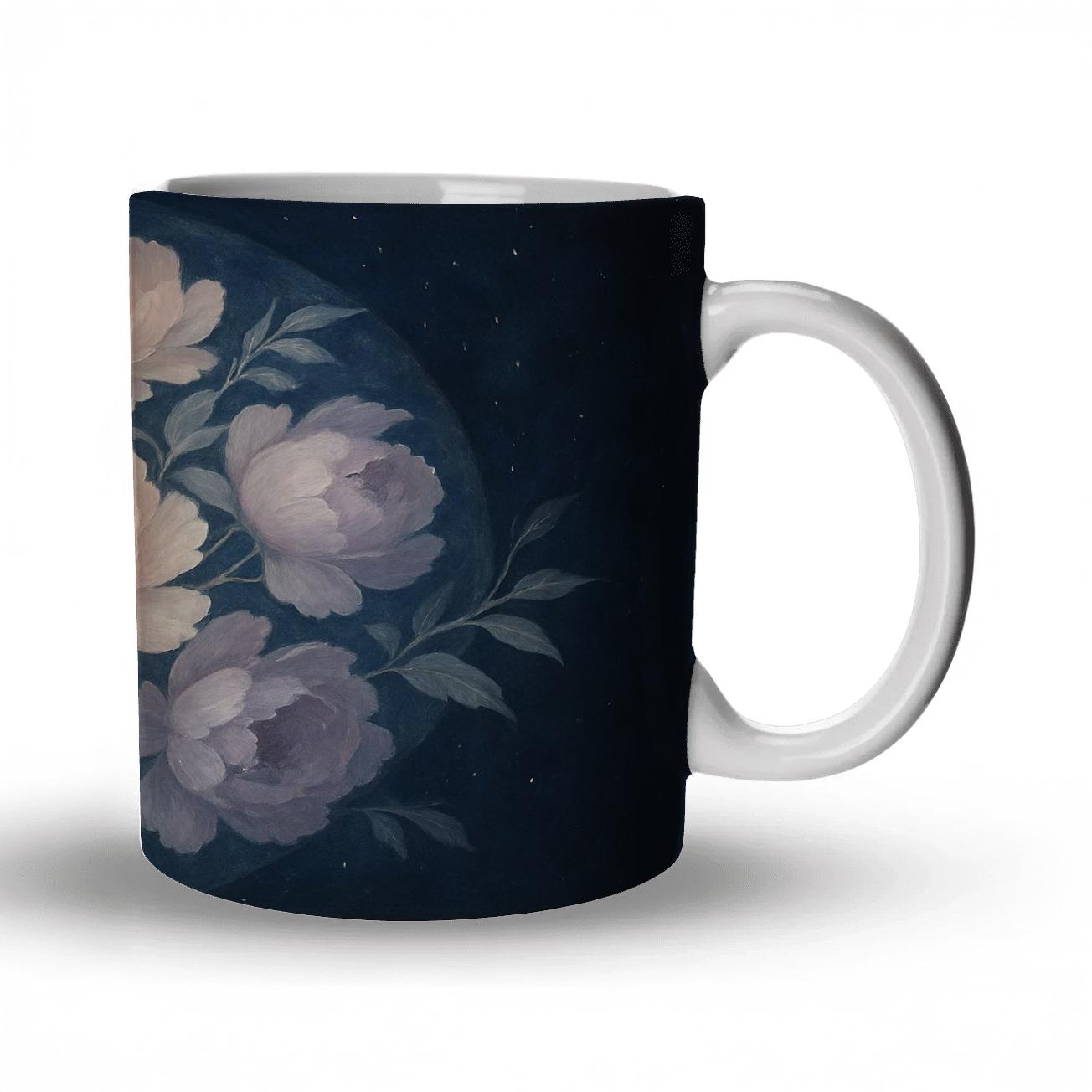 Celestial Peony Harmony insulated thermal mugs