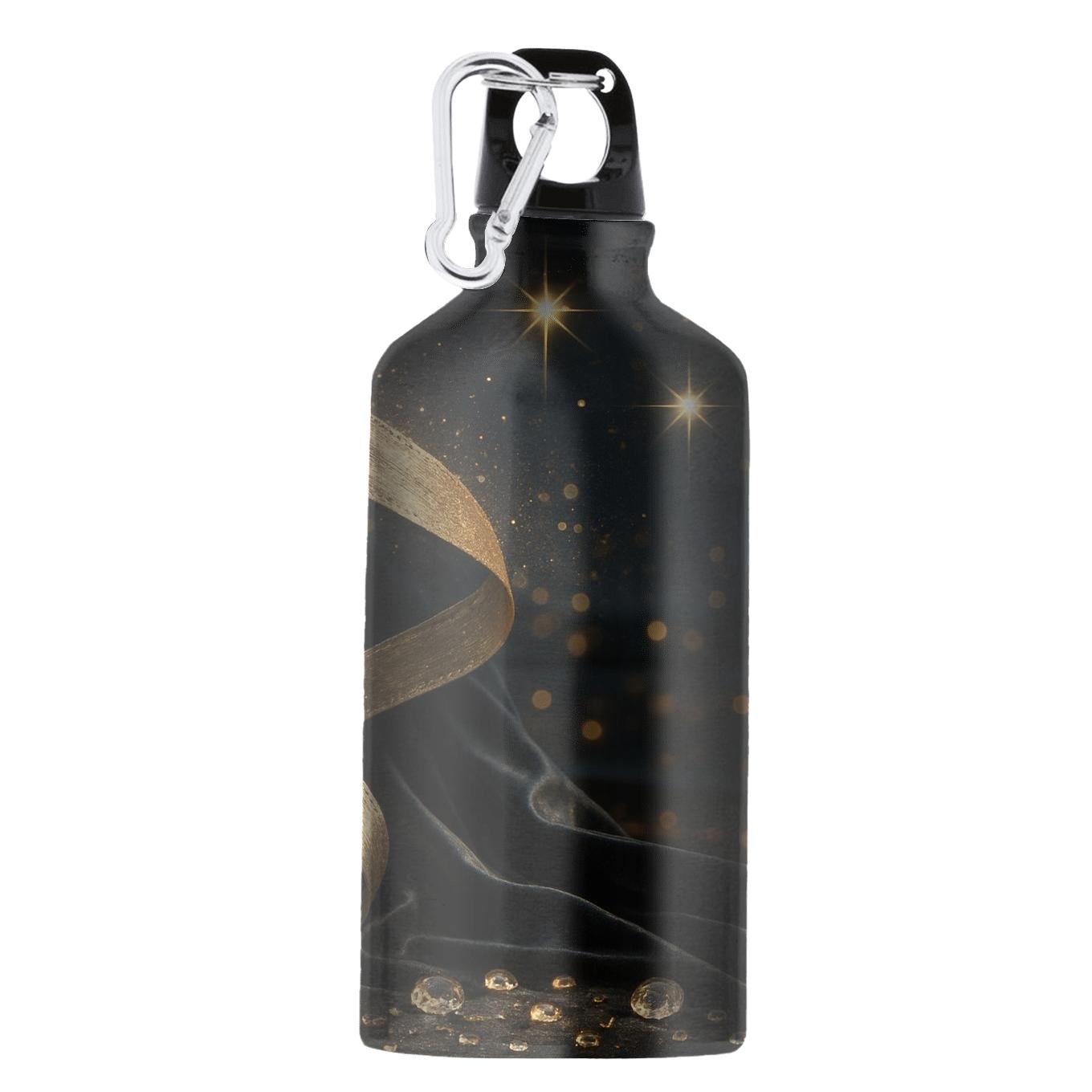 Golden Starlit Veil custom sports bottles