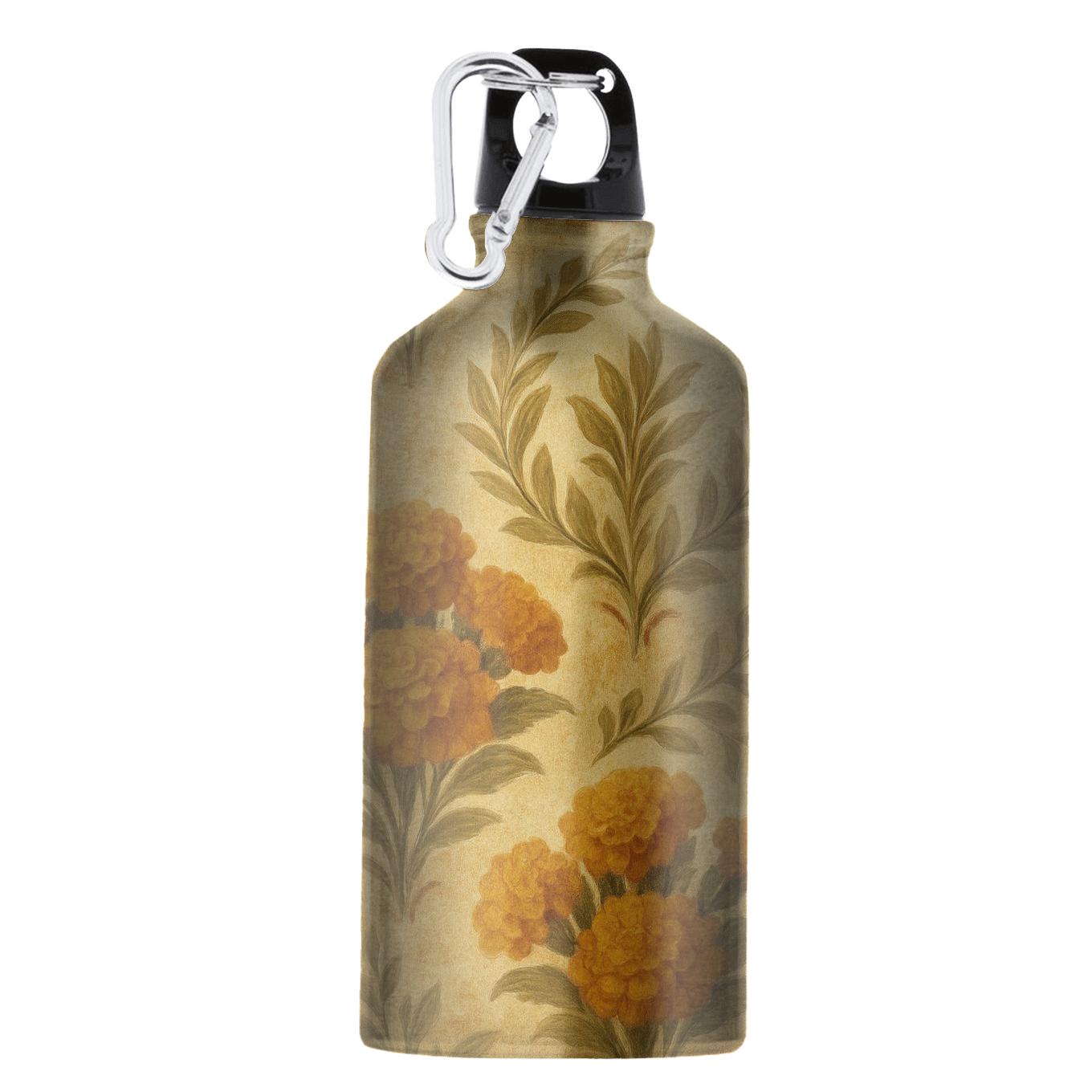 Vintage Marigold Tapestry custom sports bottles