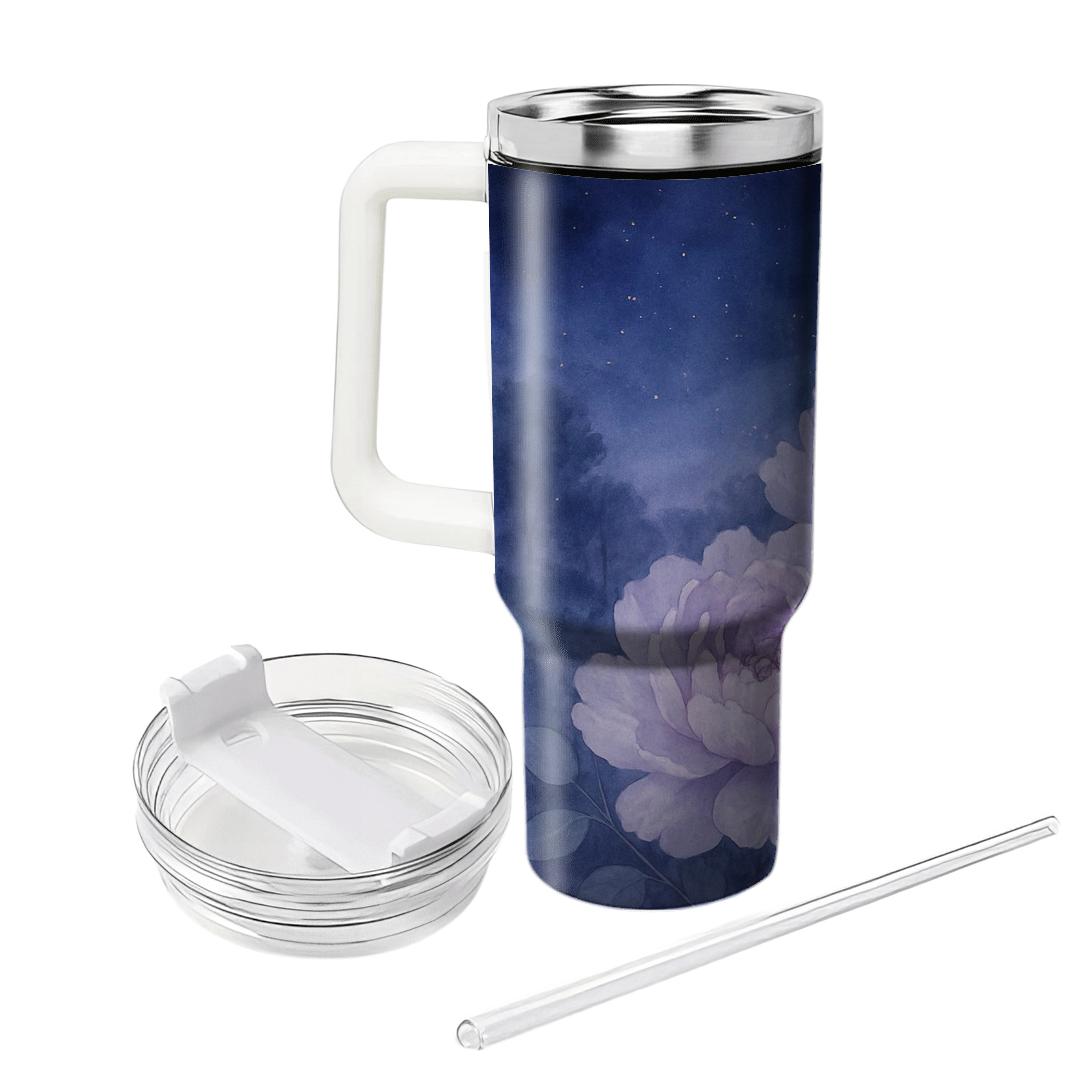 Moonlit Peony Vista unique tumblers