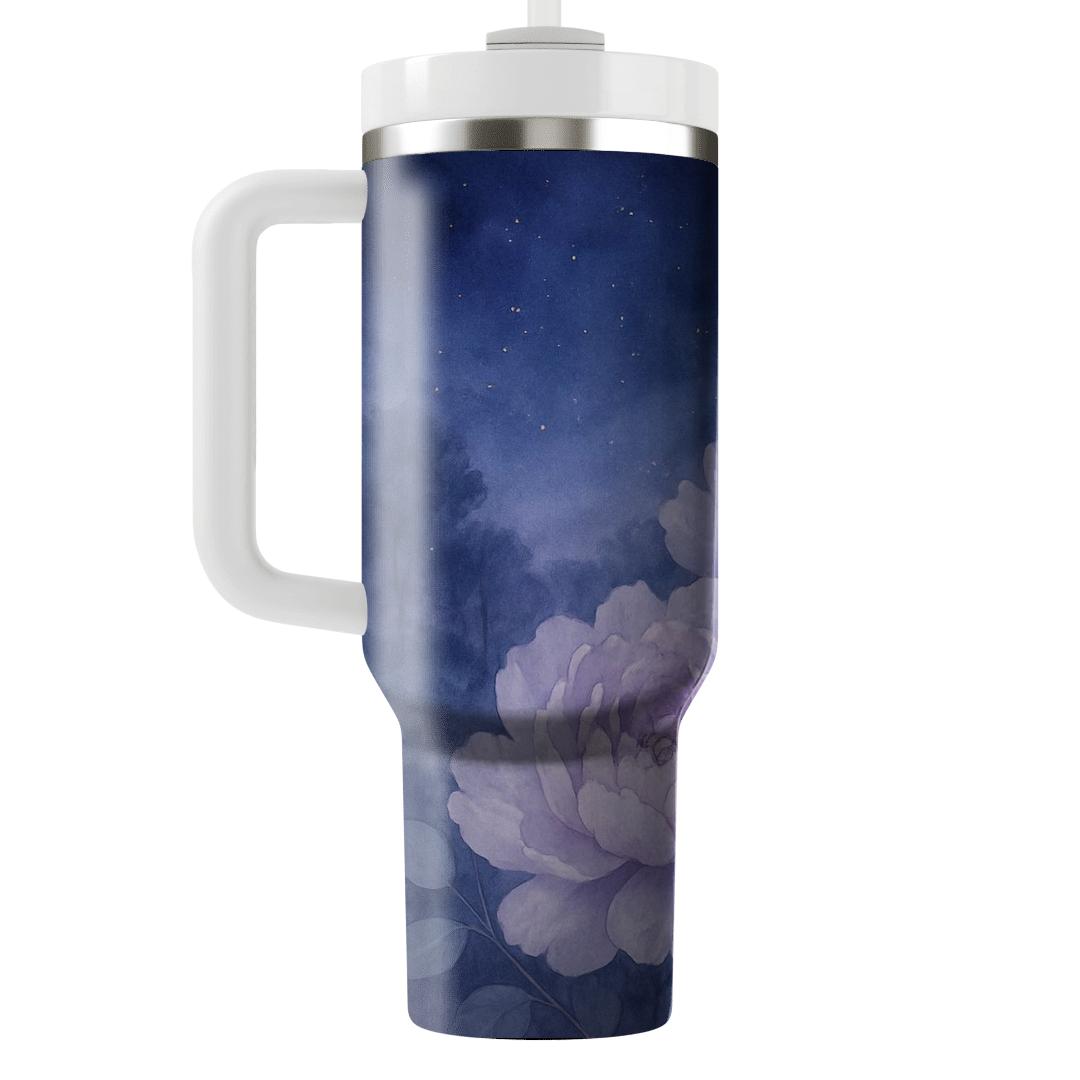 Moonlit Peony Vista unique tumblers