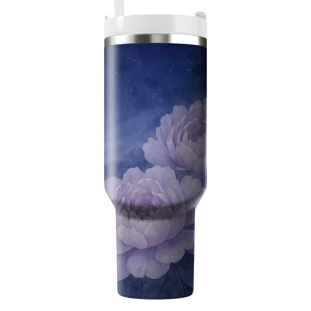 Moonlit Peony Vista unique tumblers