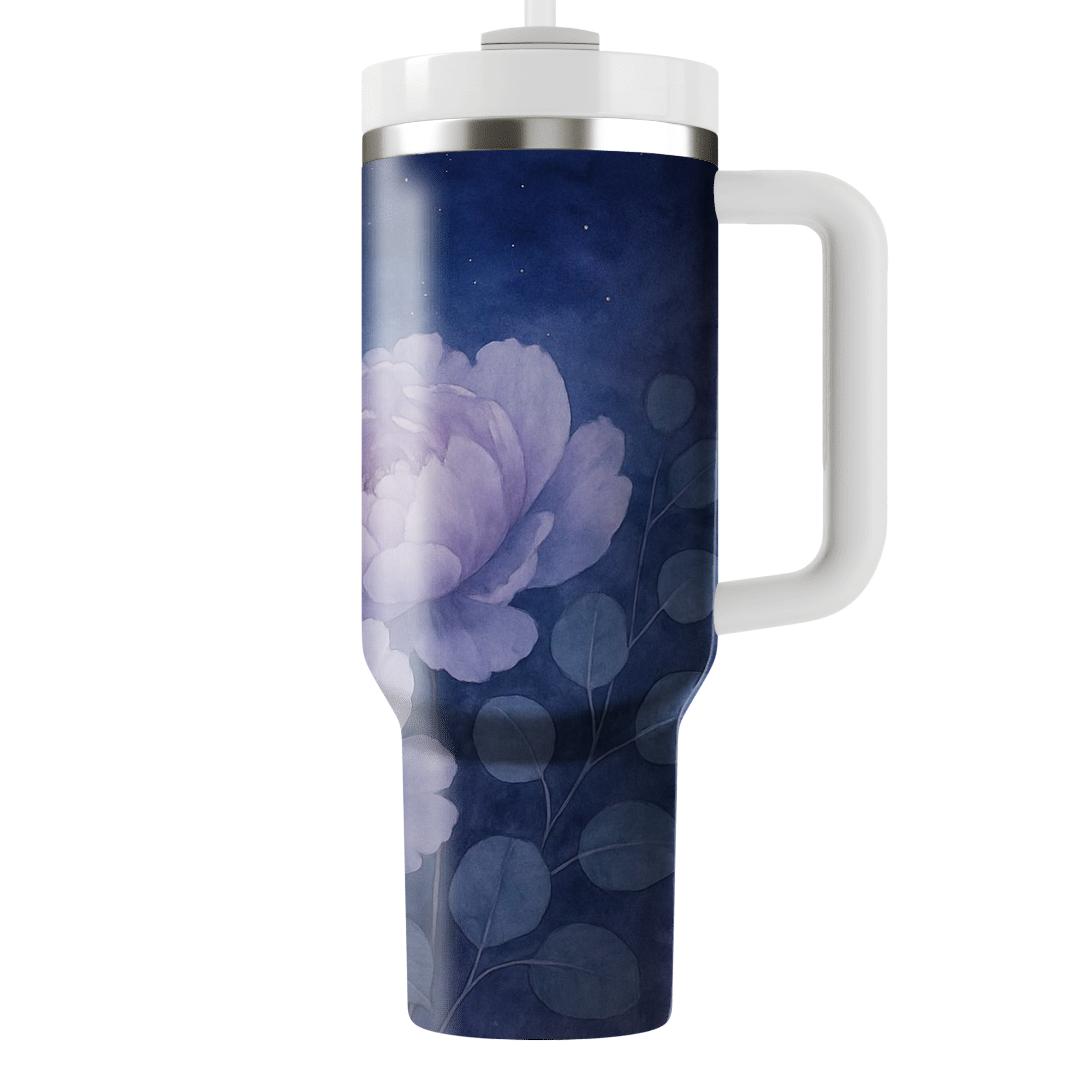 Moonlit Peony Vista unique tumblers