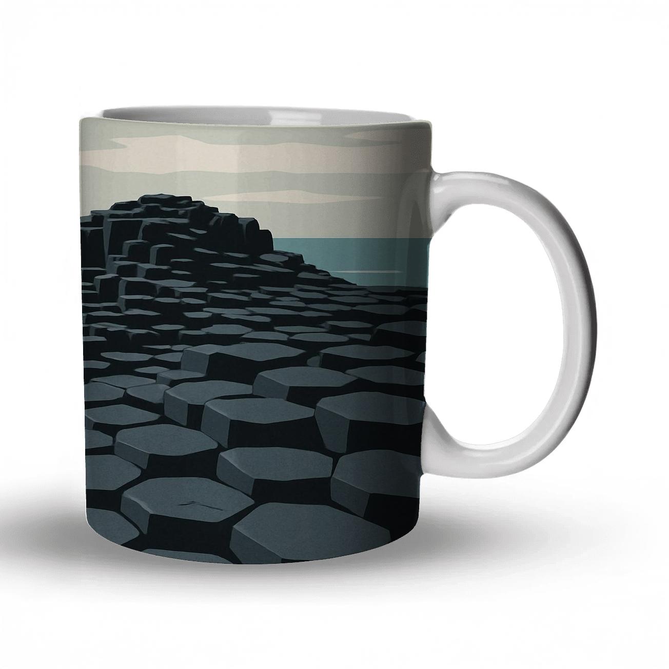 Giant Causeway Basalt Steps novelty coffee mugs