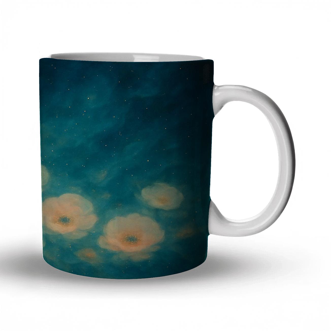 Nebula Petal Cascade gift mugs for occasions