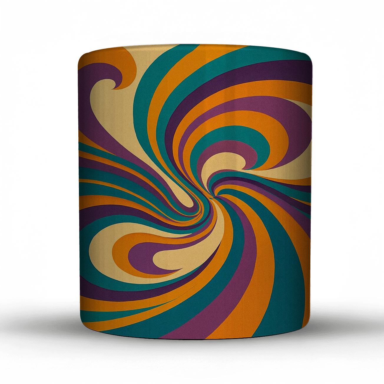 Vibrant Cosmic Swirls gift mugs for occasions