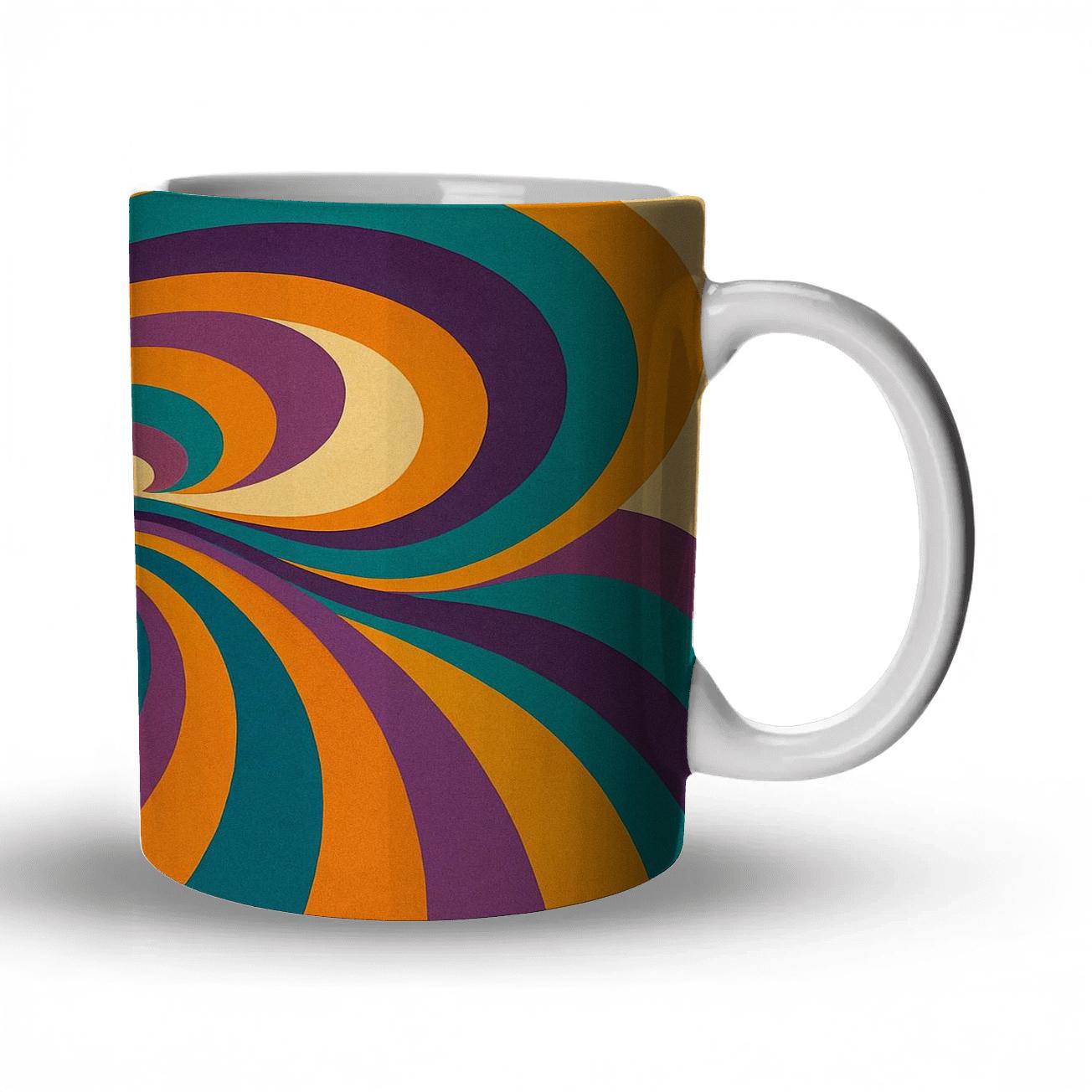 Vibrant Cosmic Swirls gift mugs for occasions