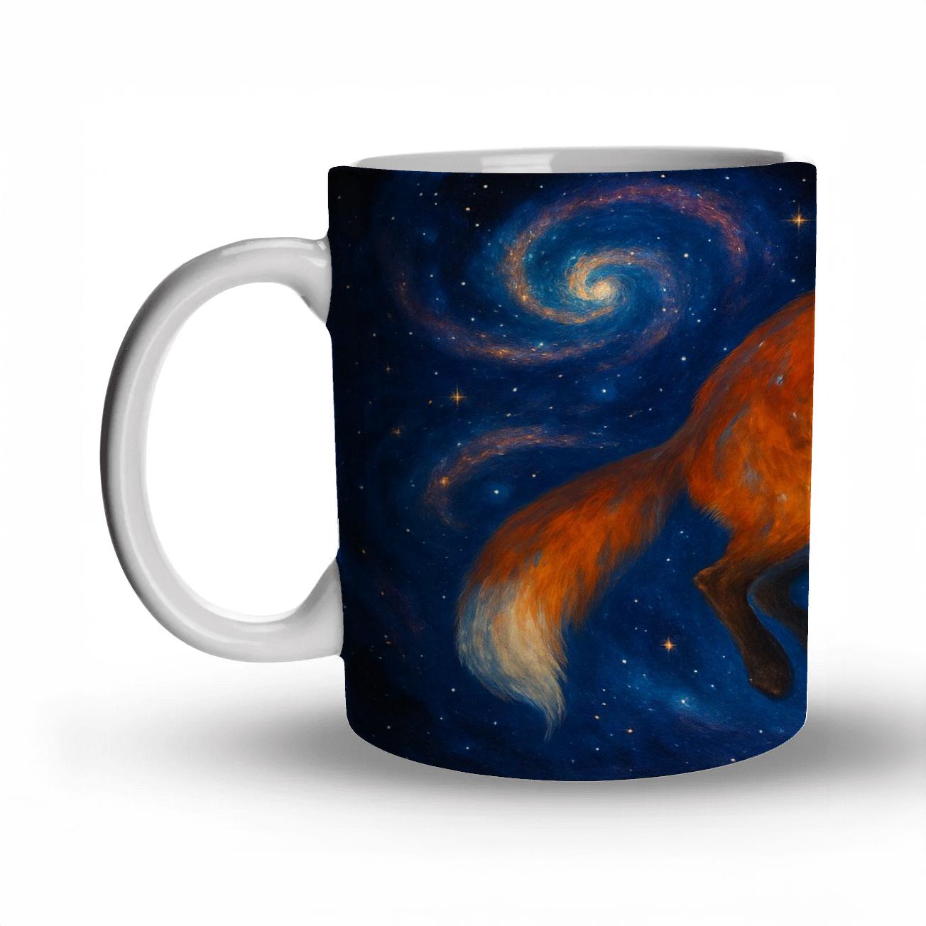 Cosmic Fox Dance novelty coffee mugs
