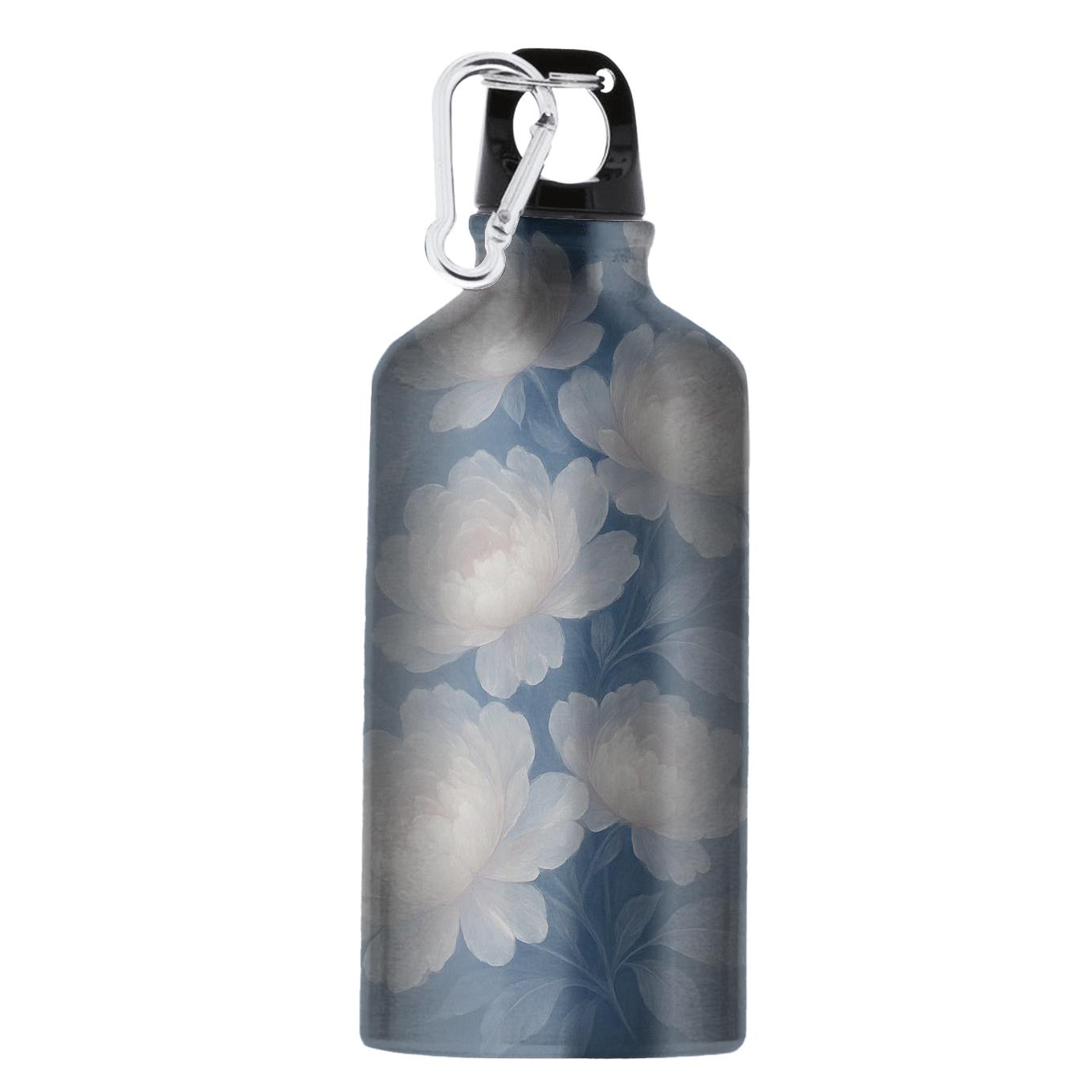 Moonlit Peony Cascade custom sports bottles