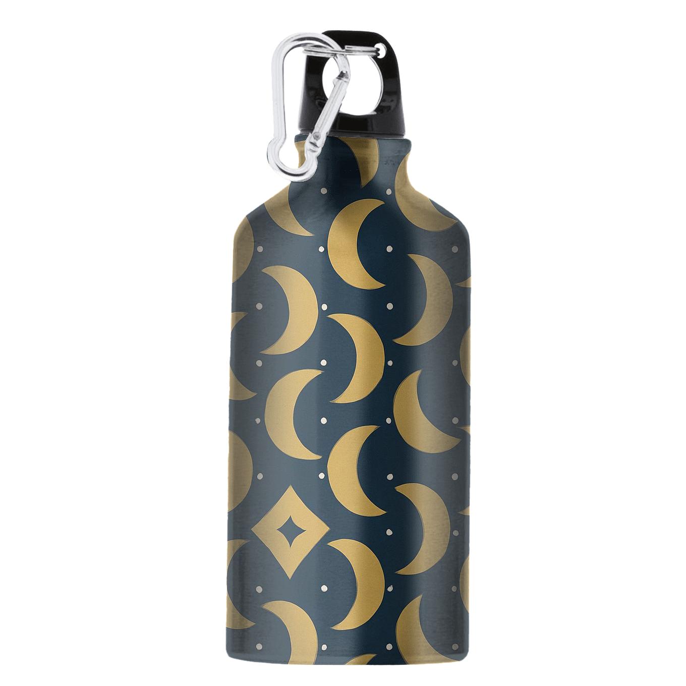 Minimalist Crescent Grid personalized sports bottles