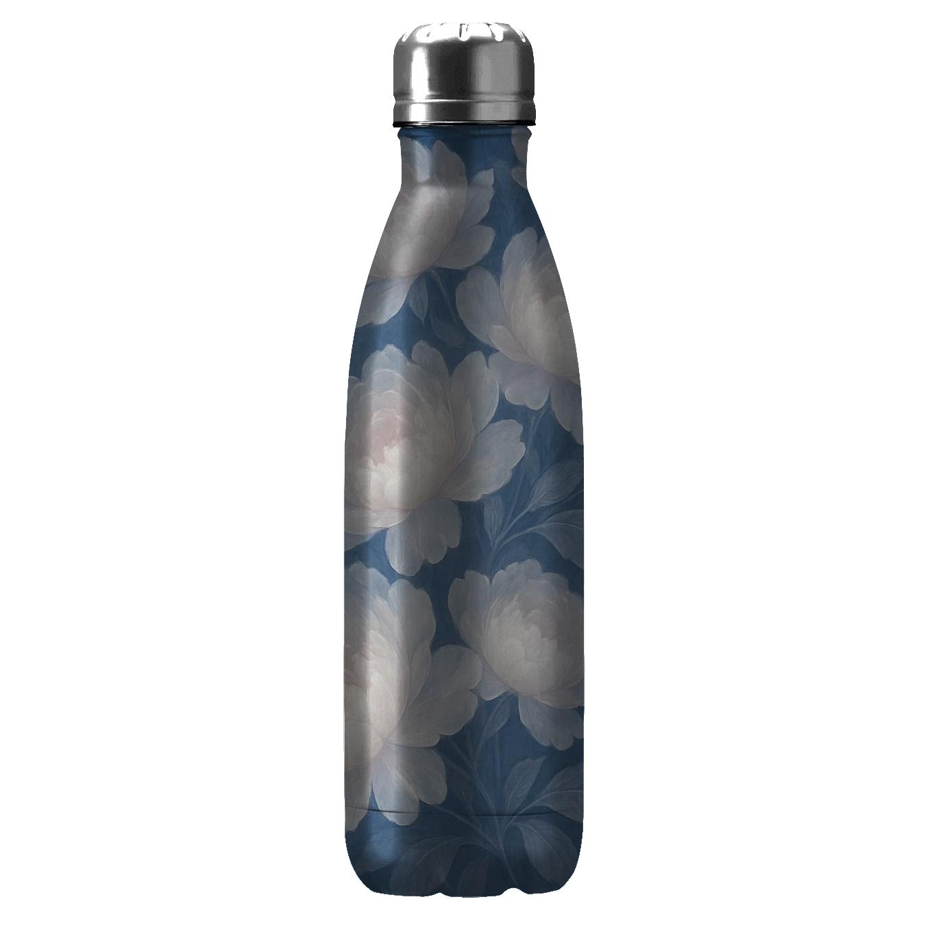 Moonlit Peony Cascade custom water bottles
