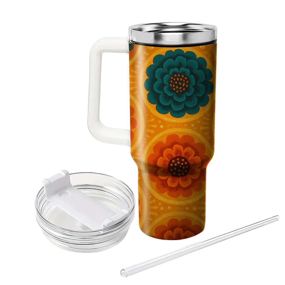 Nebula Marigold Tapestry custom tumblers