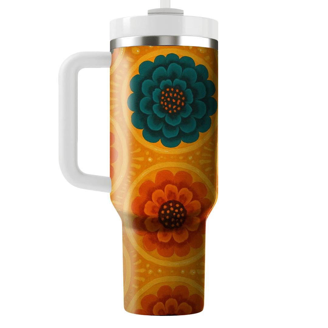 Nebula Marigold Tapestry custom tumblers