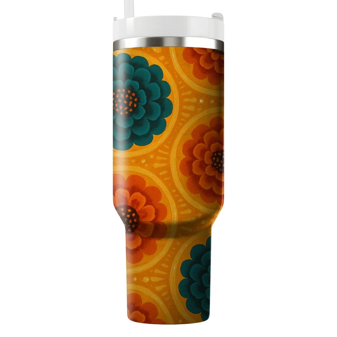 Nebula Marigold Tapestry custom tumblers