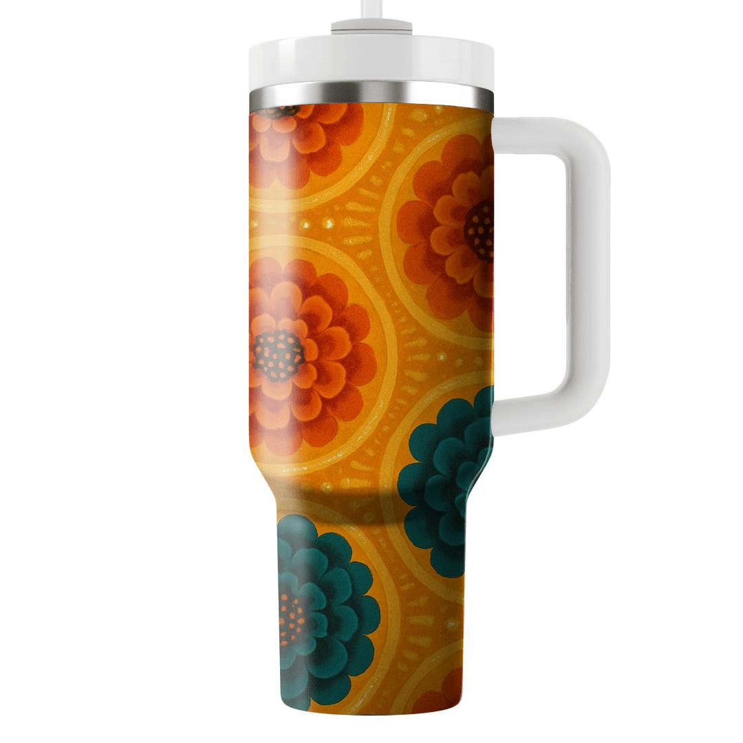 Nebula Marigold Tapestry custom tumblers