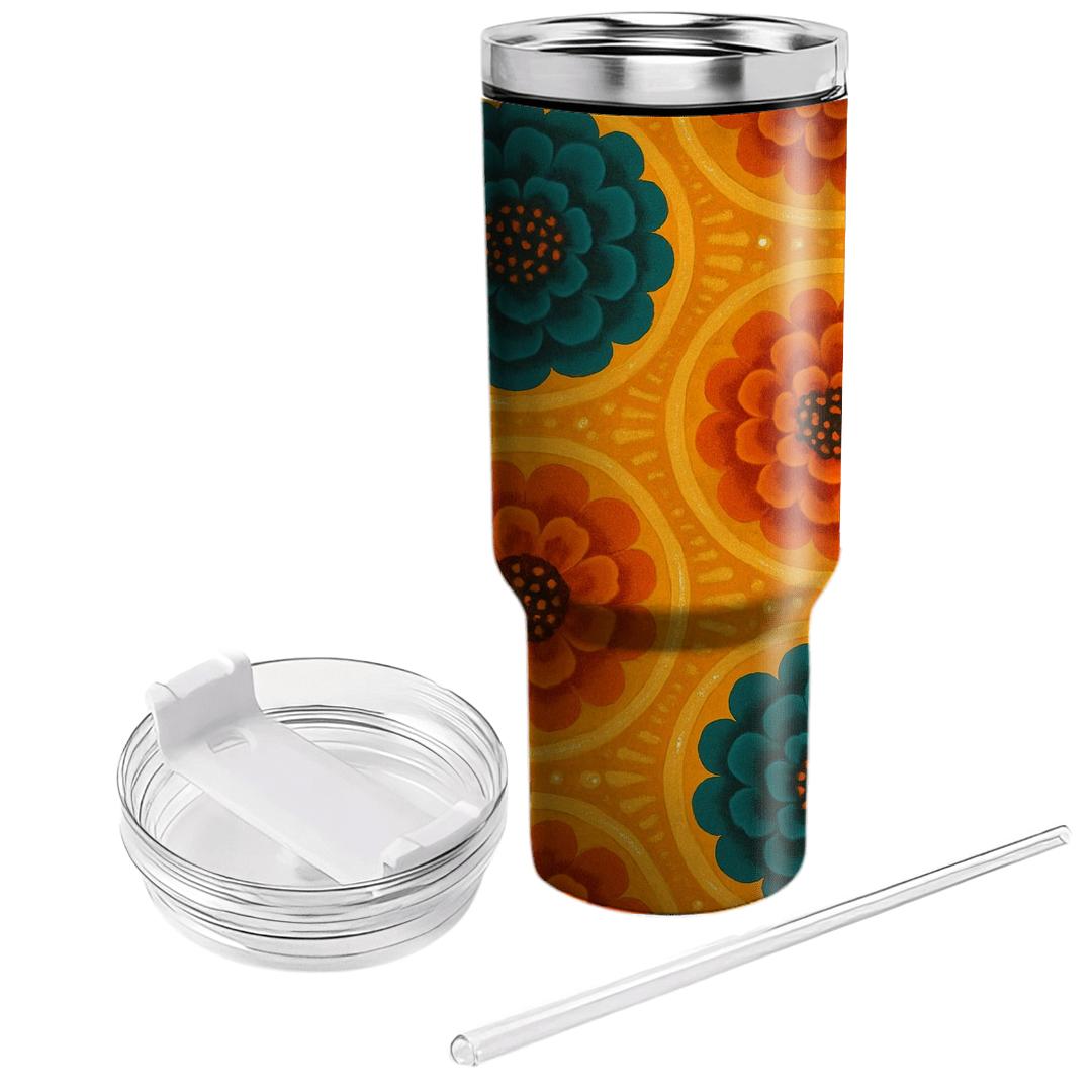 Nebula Marigold Tapestry custom tumblers