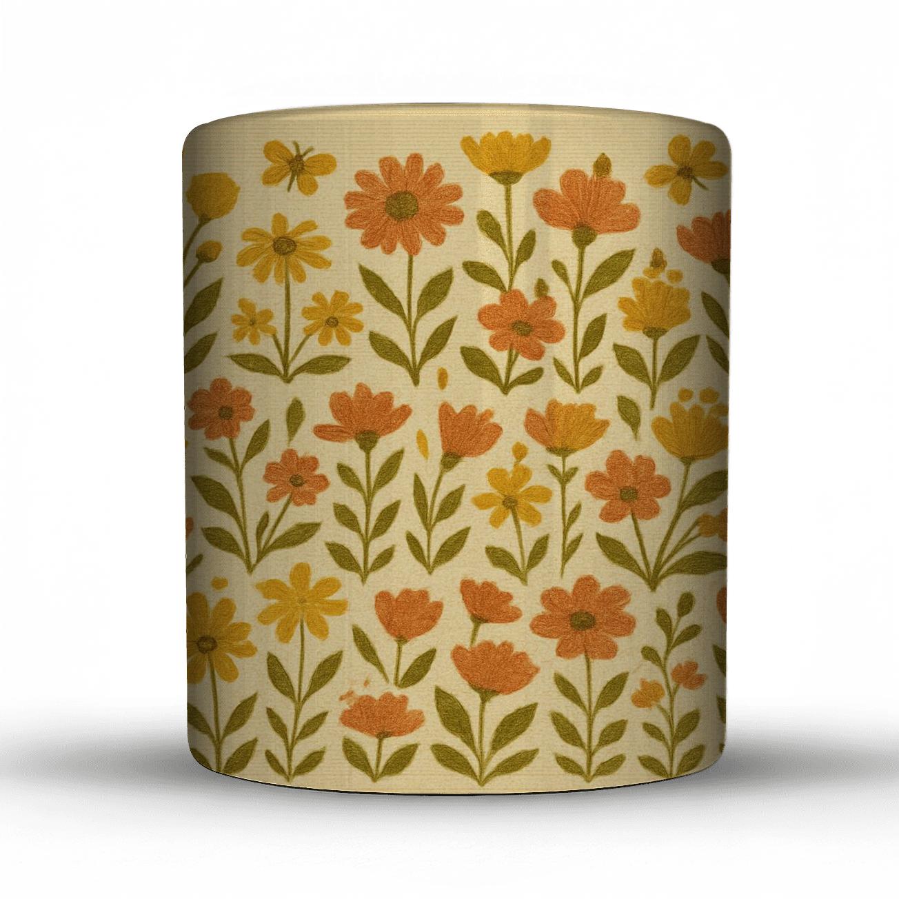 Golden Meadow Tapestry premium drinkware mugs