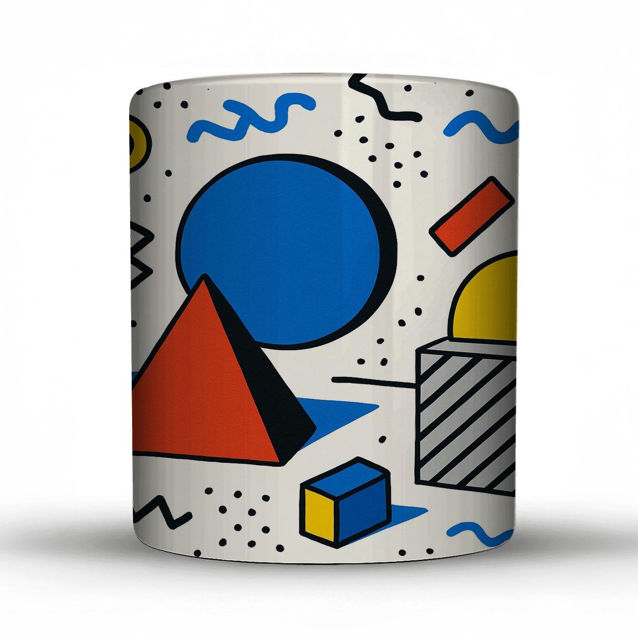 Vibrant Memphis Geometry gift mugs for occasions