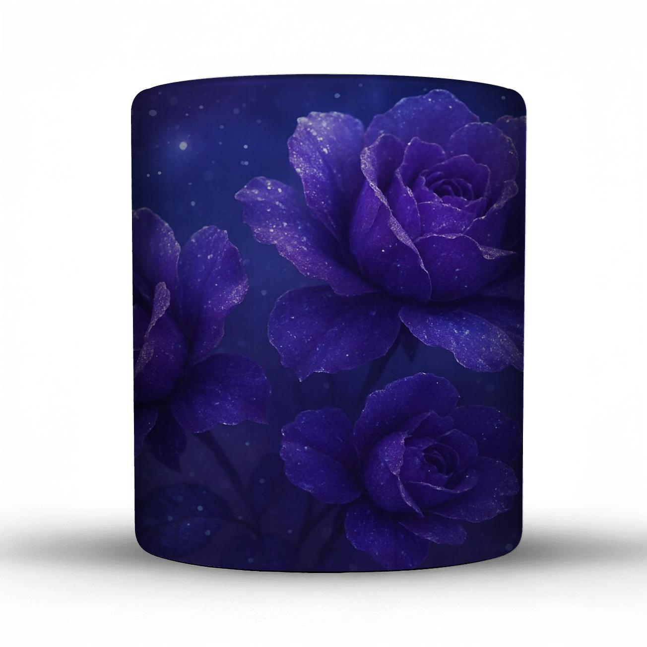 Twilight Glitter Bloom custom printed mugs
