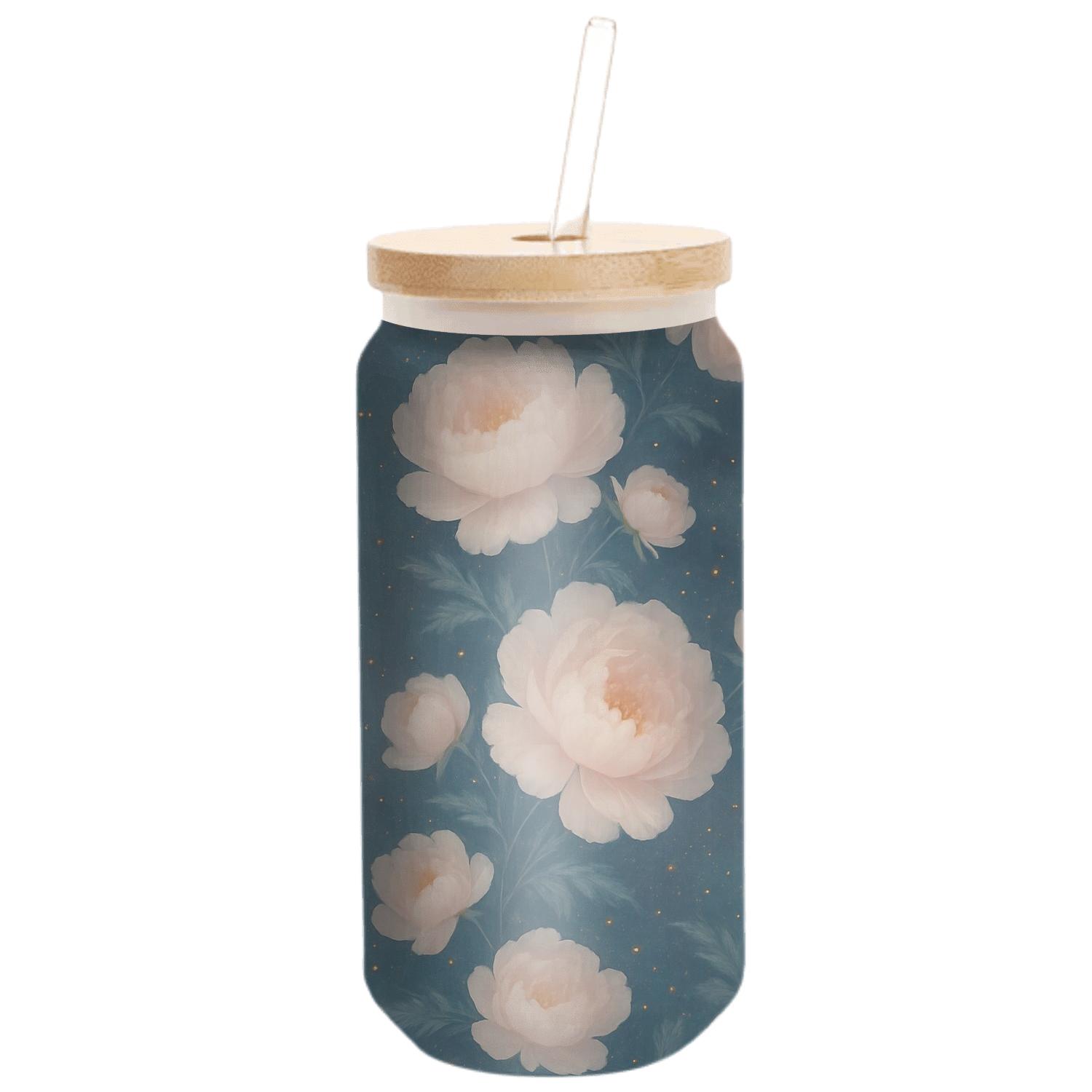 Nebula Peony Cascade handcrafted glassware drinkware