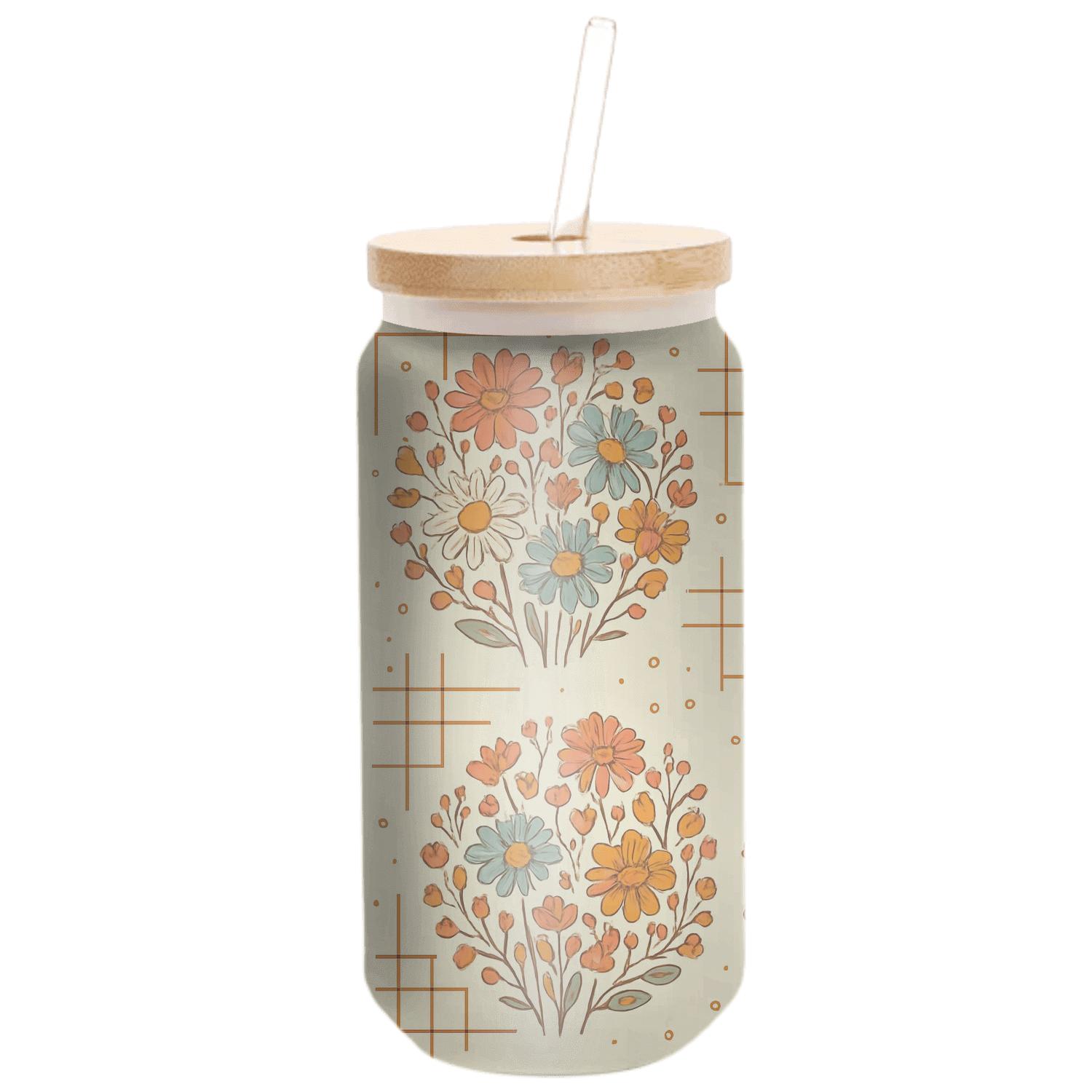 Starlight Wildflower Geometry glassware drinkware