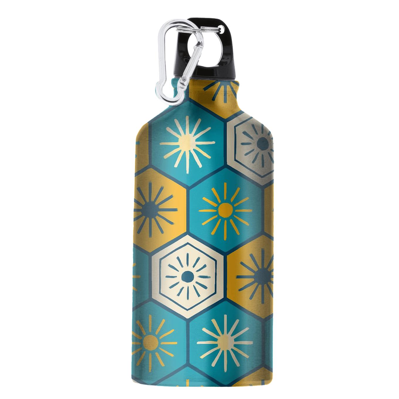 Sunburst Hexagon Tapestry premium sports bottles
