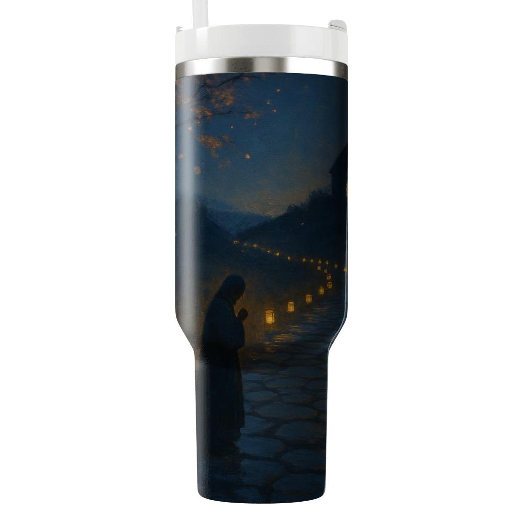 Lanterns Of Quiet Guidance tumblers with lids