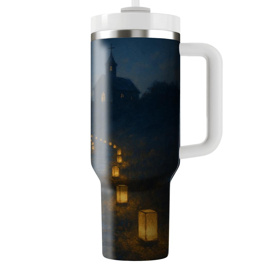 Lanterns Of Quiet Guidance tumblers with lids