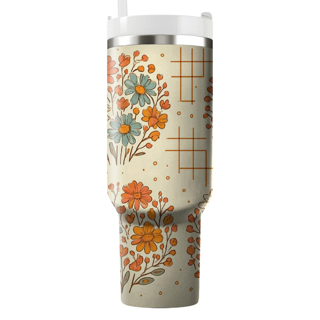 Starlight Wildflower Geometry unique tumblers