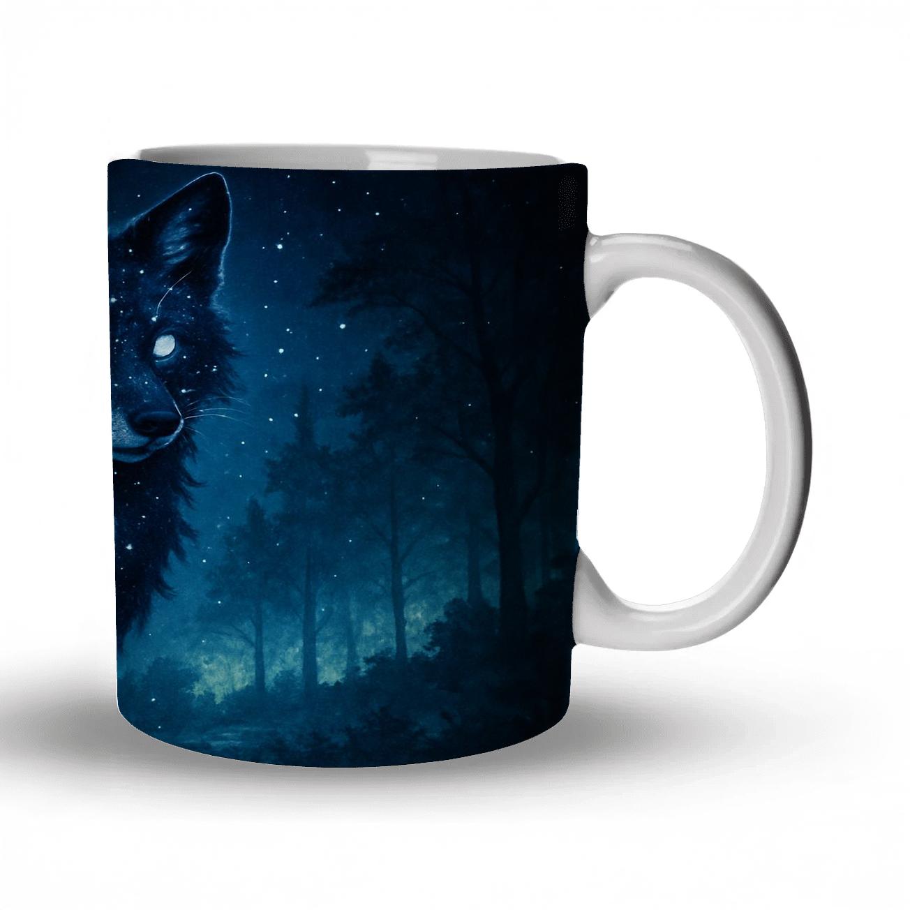 Cosmic Fox Wanderer novelty coffee mugs