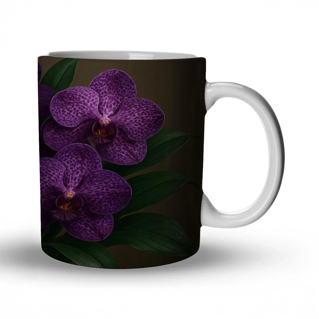 Elegant Orchid Fantasy decorative mug sets